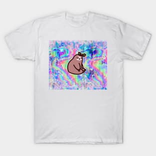 Holly Sloth Rainbow Holographic T-Shirt